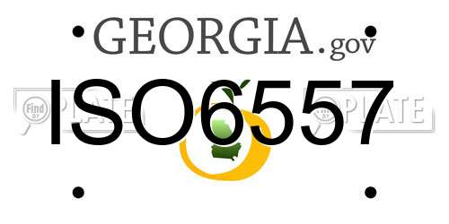 ISO6557 Georgia License Plate