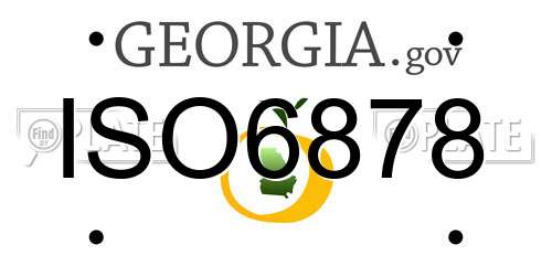 ISO6878 Georgia License Plate