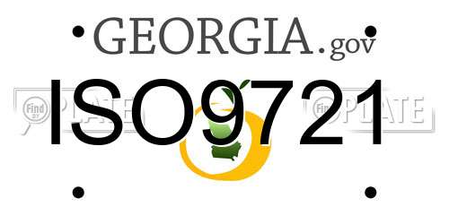 ISO9721 Georgia License Plate
