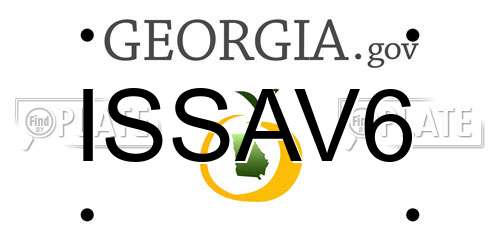 ISSAV6 Georgia License Plate