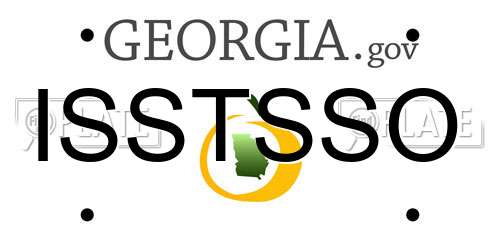 ISSTSSO Georgia License Plate