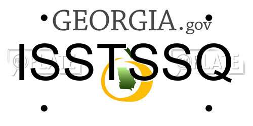 ISSTSSQ Georgia License Plate