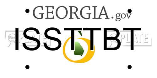 ISSTTBT Georgia License Plate