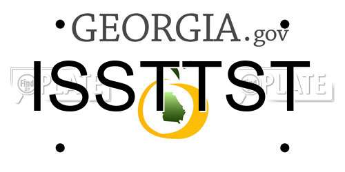 ISSTTST Georgia License Plate
