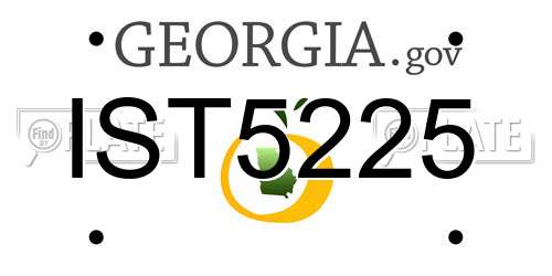IST5225 Georgia License Plate