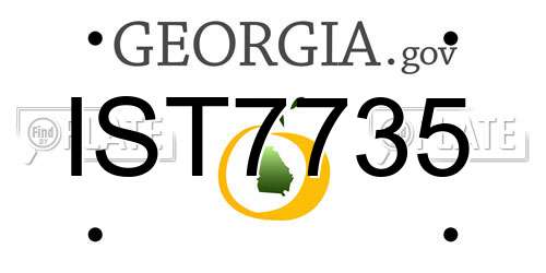 IST7735 Georgia License Plate
