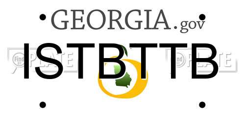 ISTBTTB Georgia License Plate
