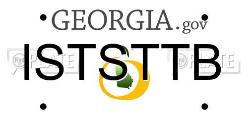 ISTSTTB Georgia License Plate