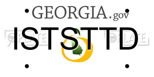 ISTSTTD Georgia License Plate