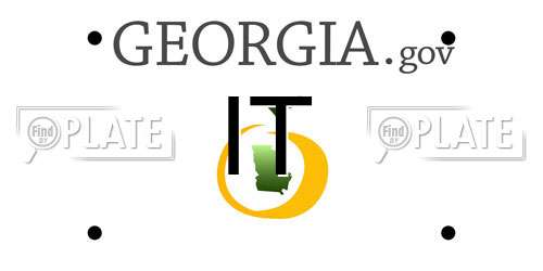 IT Georgia License Plate