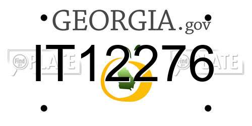 IT12276 Georgia License Plate