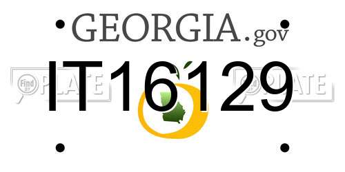 IT16129 Georgia License Plate