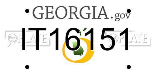 IT16151 Georgia License Plate