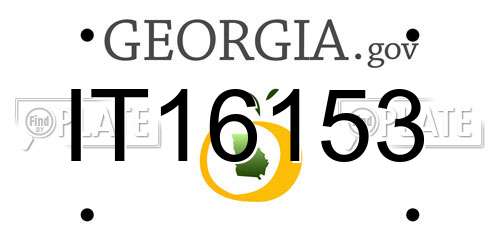 IT16153 Georgia License Plate