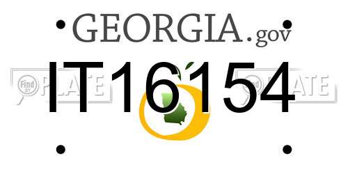 IT16154 Georgia License Plate