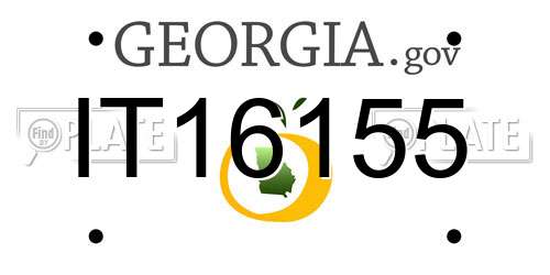 IT16155 Georgia License Plate