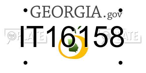 IT16158 Georgia License Plate
