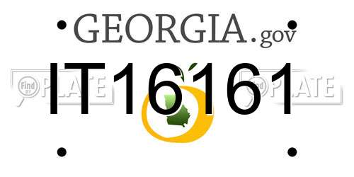 IT16161 Georgia License Plate