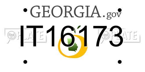 IT16173 Georgia License Plate