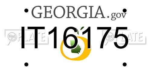IT16175 Georgia License Plate