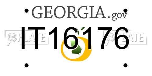 IT16176 Georgia License Plate