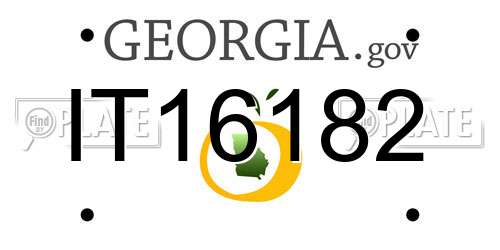 IT16182 Georgia License Plate