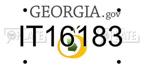 IT16183 Georgia License Plate