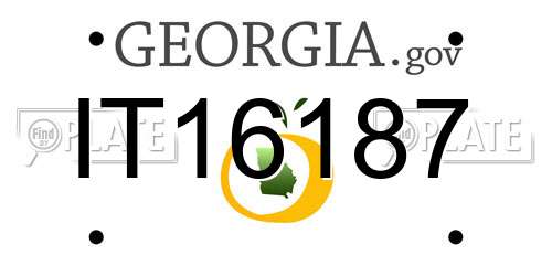 IT16187 Georgia License Plate
