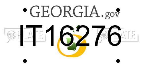 IT16276 Georgia License Plate