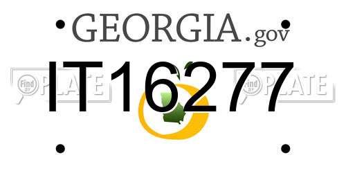 IT16277 Georgia License Plate