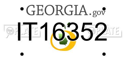IT16352 Georgia License Plate