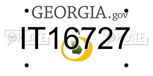 IT16727 Georgia License Plate