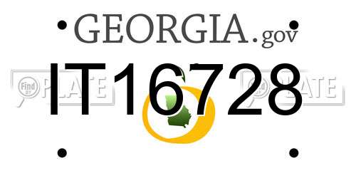 IT16728 Georgia License Plate