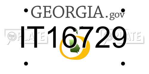 IT16729 Georgia License Plate