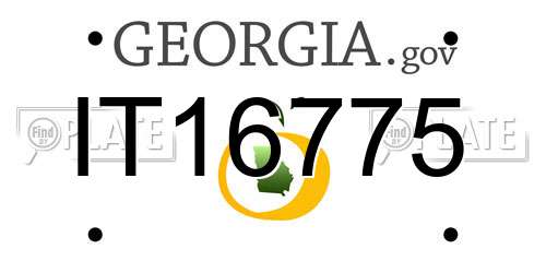 IT16775 Georgia License Plate