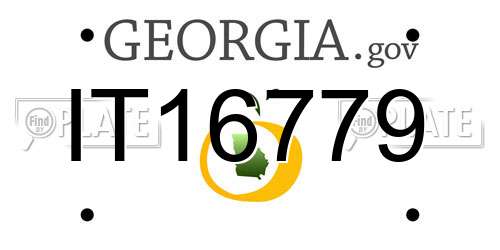 IT16779 Georgia License Plate