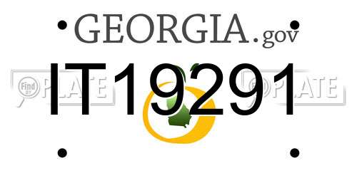 IT19291 Georgia License Plate
