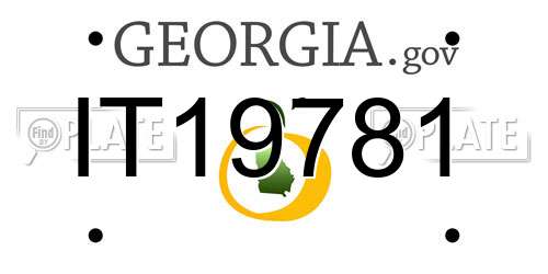 IT19781 Georgia License Plate