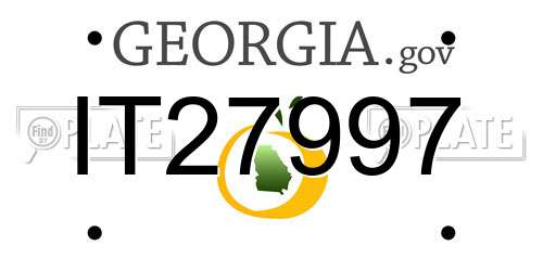 IT27997 Georgia License Plate