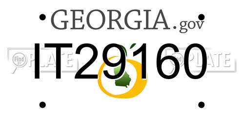 IT29160 Georgia License Plate