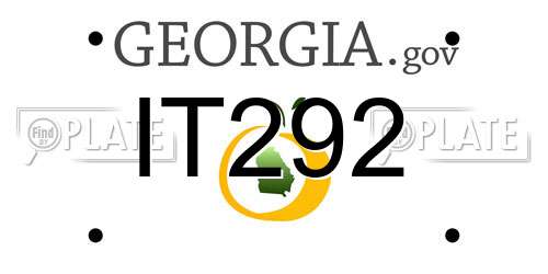 IT292 Georgia License Plate
