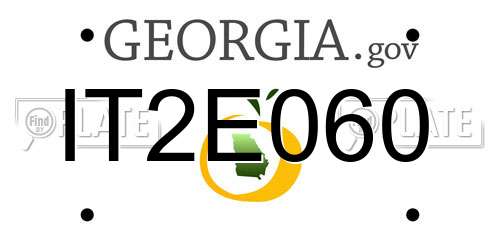 IT2E060 Georgia License Plate