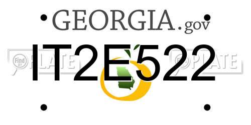 IT2E522 Georgia License Plate