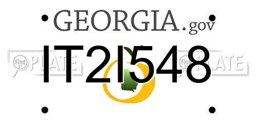IT2I548 Georgia License Plate
