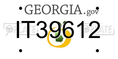 IT39612 Georgia License Plate