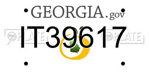 IT39617 Georgia License Plate