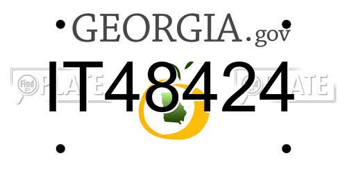 IT48424 Georgia License Plate