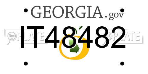 IT48482 Georgia License Plate
