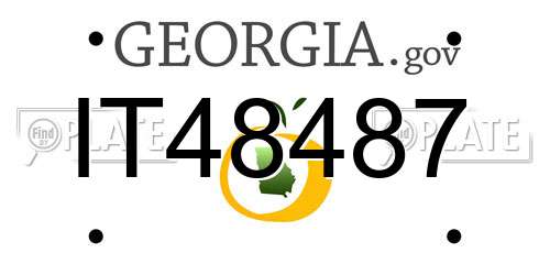 IT48487 Georgia License Plate