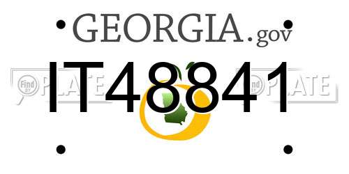 IT48841 Georgia License Plate